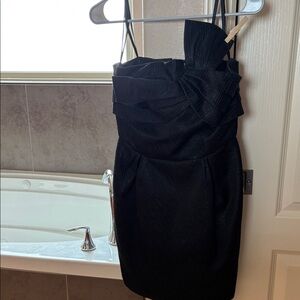BCBGeneration Black Strapless Mini Dress